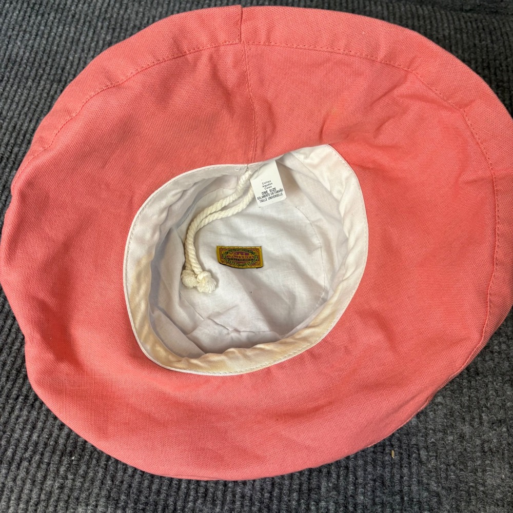 Scala Collezione Coral Wide Brim Sun Hat 100% Cotton Packable Adjustable OS - Picture 5 of 7